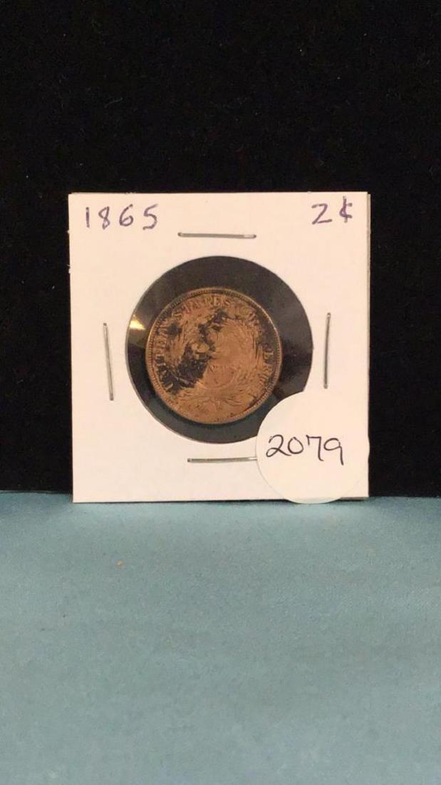 1865 2 Cent Coin (1 of 2)