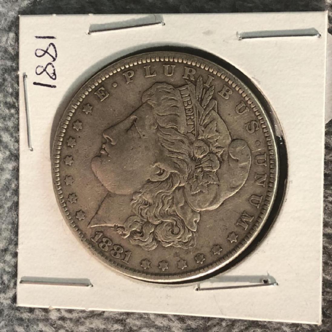 1881 Morgan Silver Dollar: See photos for details. Shipping available.