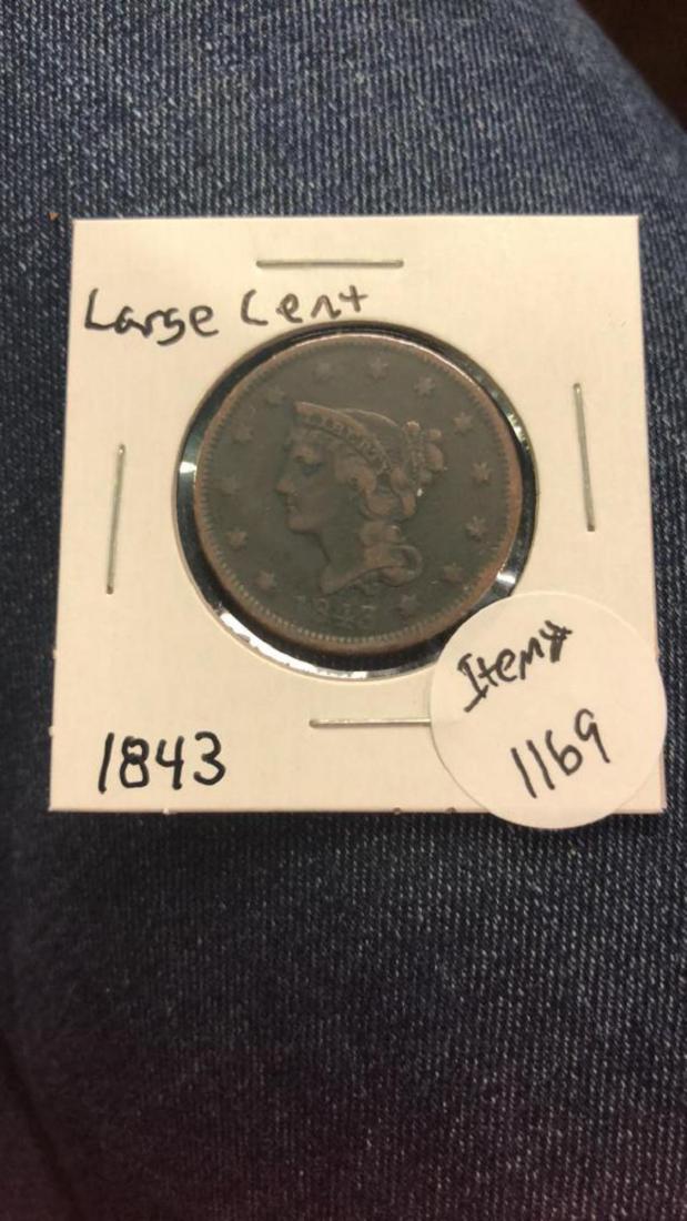 1843 Large Cent (1 of 2)