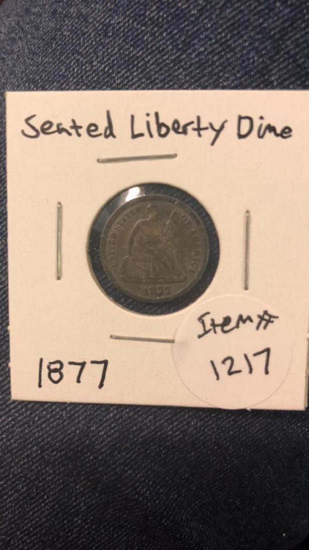 1877 Seated Liberty Dime (1 of 2)