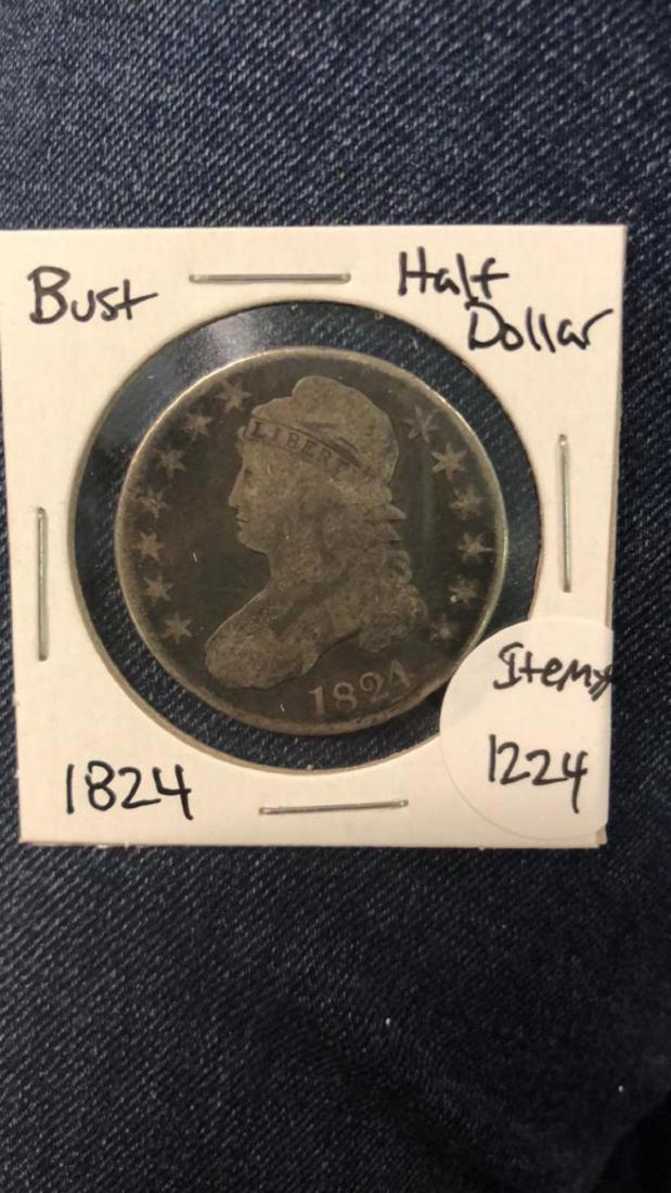 1824 Bust Half Dollar (1 of 2)