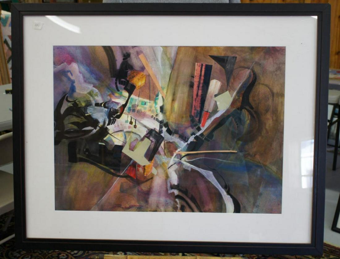 Framed City Scene by J Gast (1 of 6)