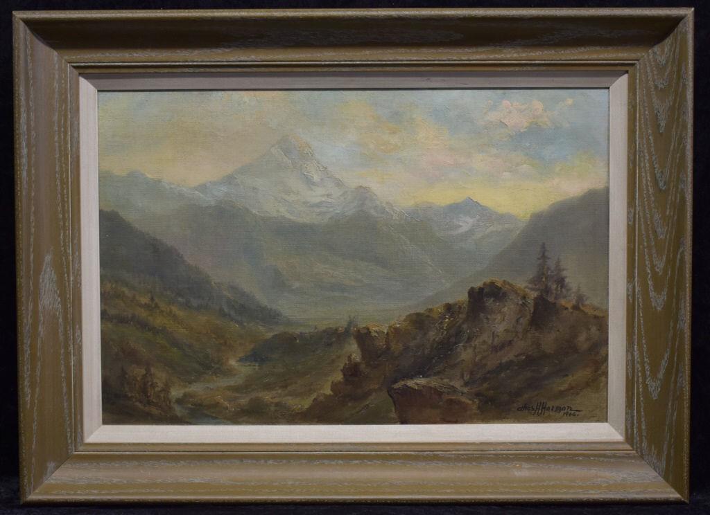 1906 Charles H Harmon View Of Mt Rainer O / B (1 of 9)