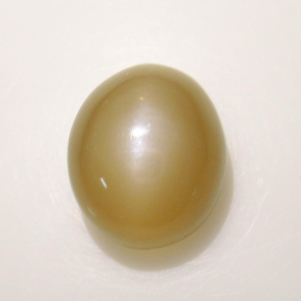 12.53 Ct Natural Moonstone: Weight - 12.53 Ct / Size - 15.10 x 12.60 x 9.00 mm / Shape - Oval Cabochon / Color - White / Clarity - Obaque / Origin - India / Treatment - None