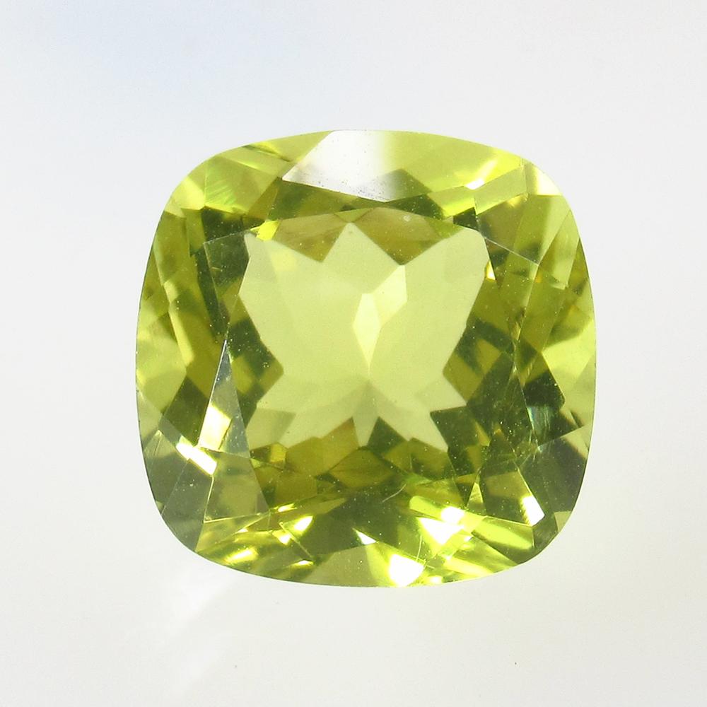 6.83 Ct Natural Lemon Quartz Cushion Cut: 12.00 x 12.00 x 8.00 mm / Good Luster / Top Class Quality / Cushion Cut / Origin - Africa / Hardness - 7.0 / Treatment - None