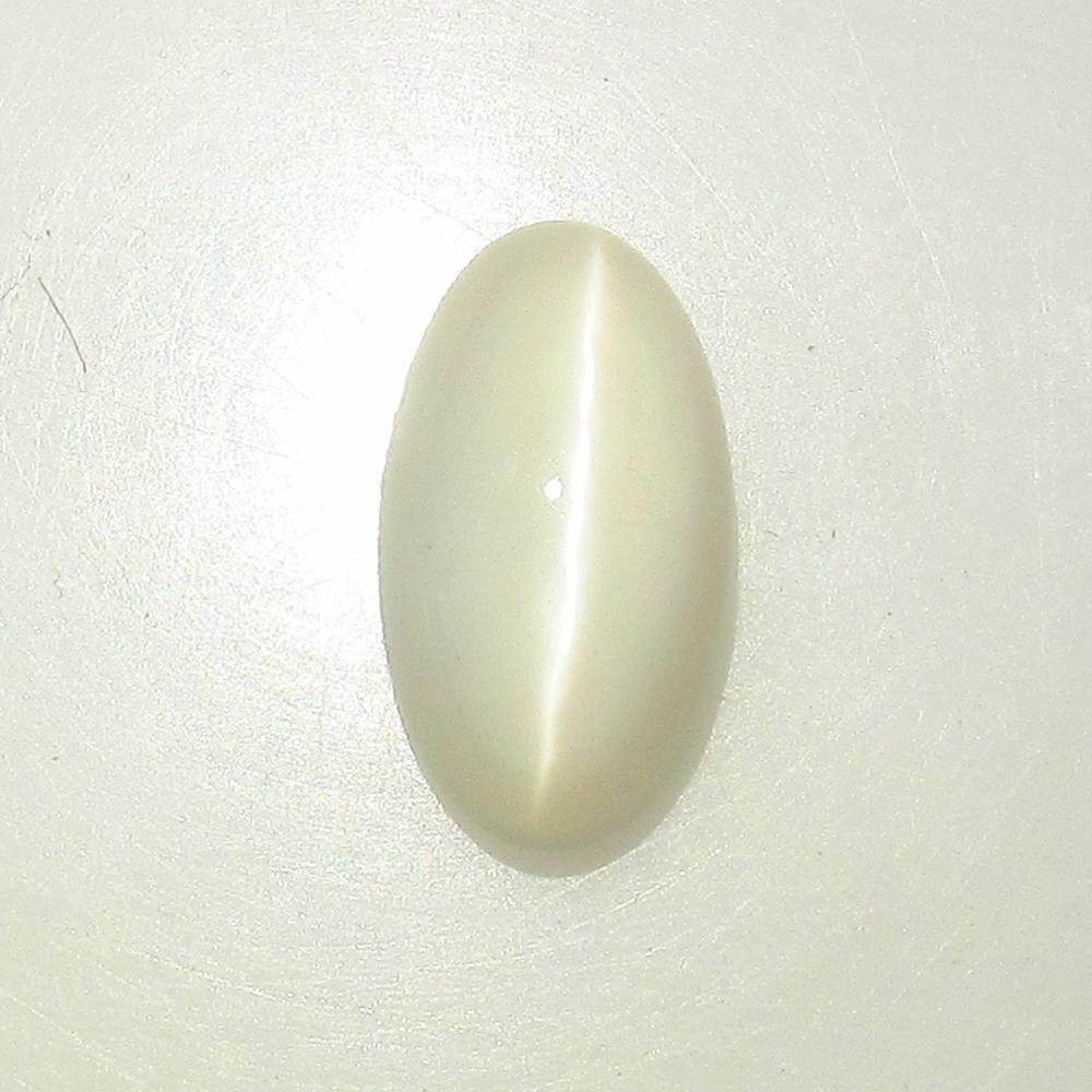 4.10 Ct Natural Moonstone: Weight - 4.10 Ct / Size - 13.70 x 7.60 x 5.30 mm / Shape - Oval Cabochon / Clarity - Opaque / Origin - India / Treatment - None