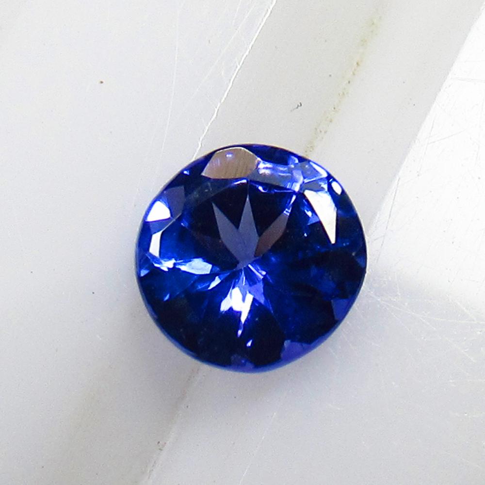 0.31 Ct Natural Tanzanite: Weight - 0.31 Ct / Size - 4.40 x 4.40 x 2.40 mm / Shape - Round Cut / Clarity - VVS / Origin - Tanzania / Treatment - Standard Heated