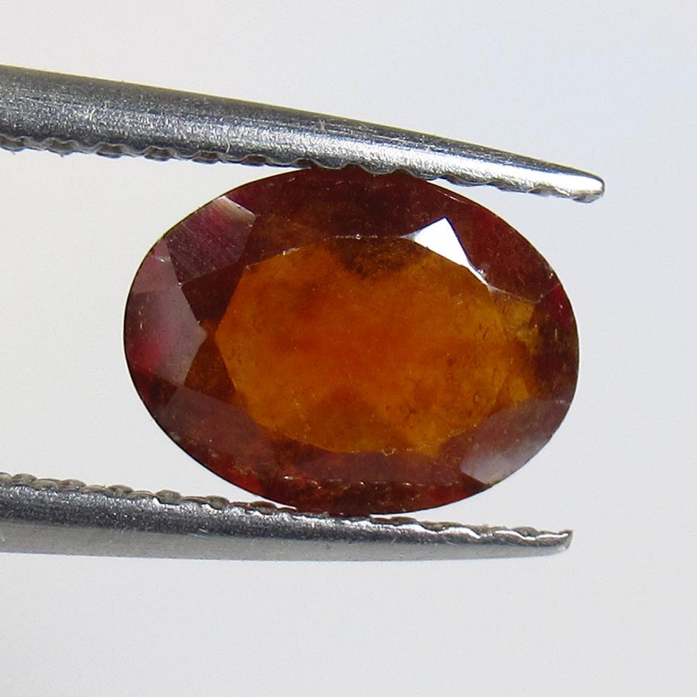 1.35 Ct Natural Rhodolite Garnet: Weight - 1.35 Ct / Size - 8.20 x 6.20 x 3.20 mm / Shape - Oval Cut / Clarity - VVs / Origin - Nigeria / Treatment - None