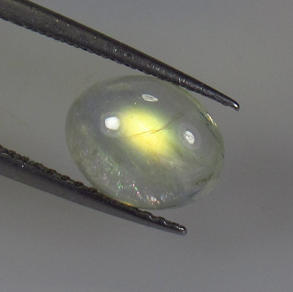 1.95 Ct Natural Blue Moonstone: Weight - 1.95 Ct / Size - 9.50 x 7.50 x 3.80 mm / Shape - Oval Cabochon / Clarity - Opaque / Origin - India / Treatment - None