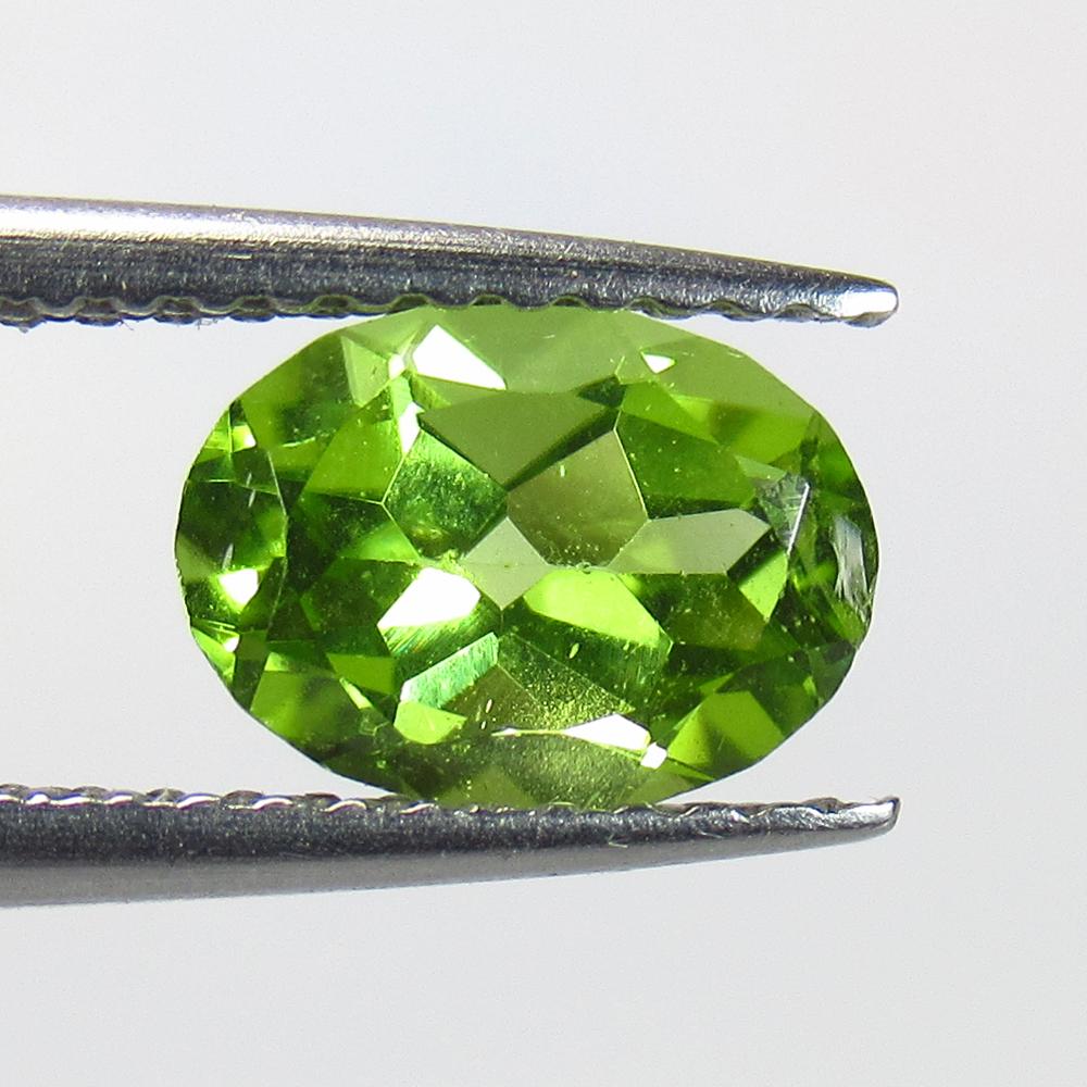 1.20 Ct Natural Peridot: Weight - 1.20 Ct / Size - 7.80 x 5.80 x 4.00 mm / Shape - Oval Cut / Color - Green / Clarity - VVS / Origin - Pakistan / Treatment - None