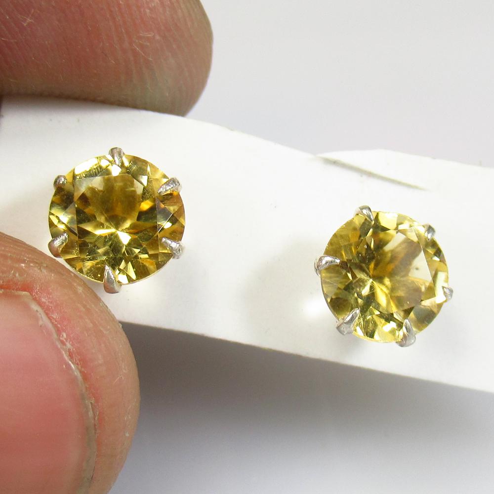 0.93g Ct Natural Citrine Earring Set (1 of 2)