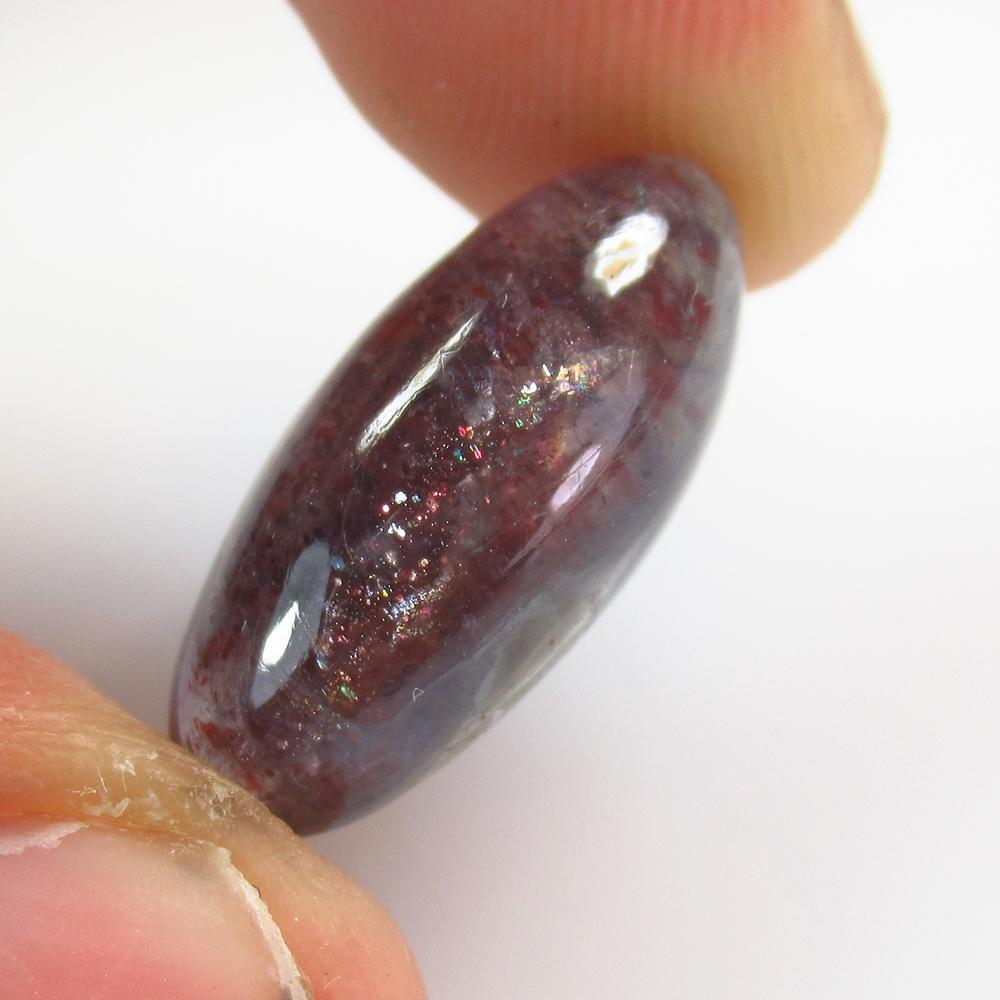 9.46 Ct Natural Sunstone Catseye: Weight - 9.46 Ct / Size - 27.00 x 9.30 x 6.90 mm / Shape - Marquise Cabochon / Clarity - Opaque / Origin - India / Treatment - None