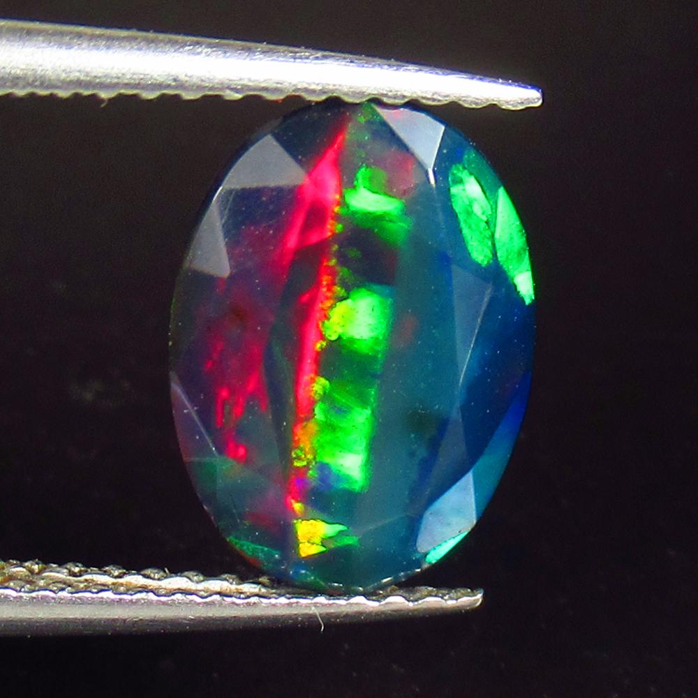 1.53 Ct Natural Black Fire Opal Loose Stone (1 of 2)