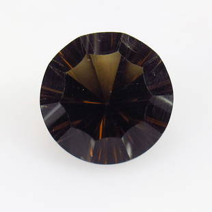 8.98 Ct Natural Smoky Quartz Loose Stone: Weight - 8.98 Ct / Size - 14.20 x 14.20 x 9.20 mm / Top Quality Luster / Excellent Round Cut / Origin - Brazil / Treatment - None