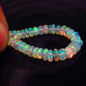 9.25 Ct Natural 34 Drilled Multi-color Fire Opal Beads