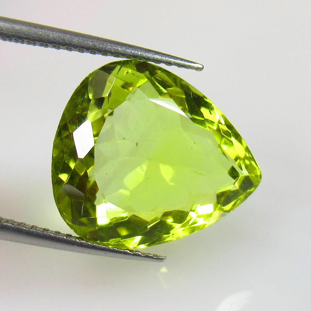 10.23 Ct Natural Lemon Quartz Loose Stone: Weight - 10.23 Ct / Size - 15.70 x 13.70 x 8.30 mm / Top Quality Luster / Excellent Pear Cut / Origin - Brazil / Treatment - None