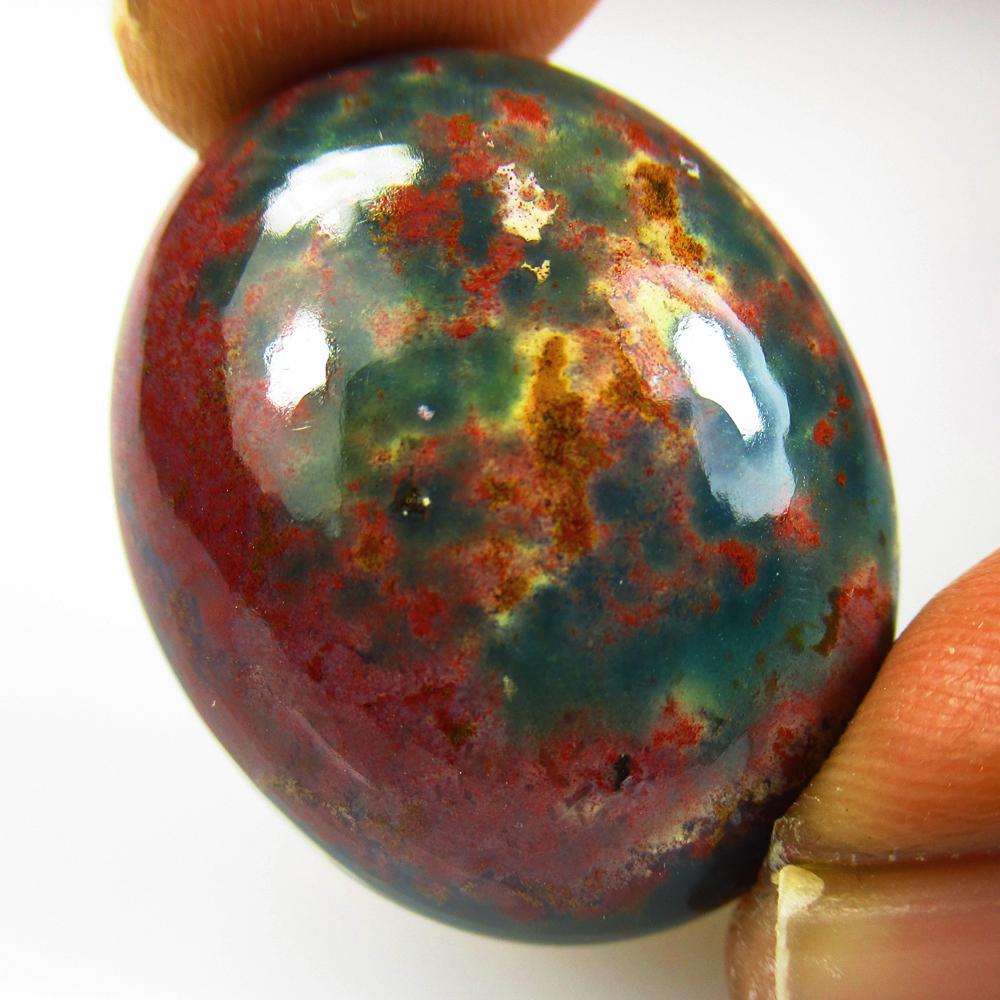 43.02 Ct Natural Jasper Quartz Loose Stone: weight - 43.02 Ct / Size - 27.00 x 21.00 x 10.10 mm / Shape - Excellenr Oval Cab / Origin - Brazil / Treatment - None