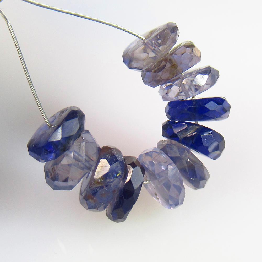 7.48 Ct Natural Iolite Loose Beads: Weight - 7.48 Ct / Size - 5.90 - 6.50 mm / 11 Pc's / Shape - Round Beads / Color - Deep Violet / Clarity - VVS / Origin - Nigeria / Treatment - None