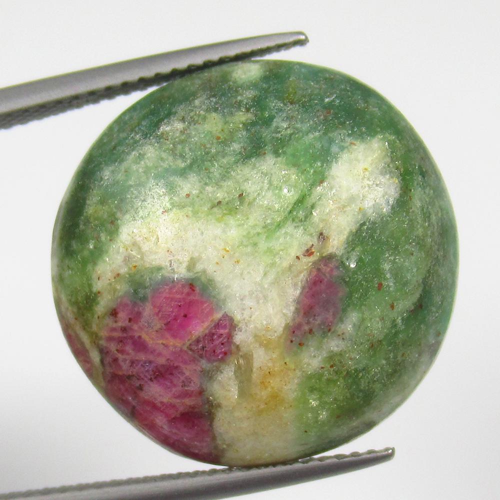 22.01 Ct Natural Jasper Quartz Loose Stone: weight - 22.01 Ct / Size - 22.00 x 22.00 x 17.00 mm / Shape - Excellent Round Cab / Origin - Brazil / Treatment - None