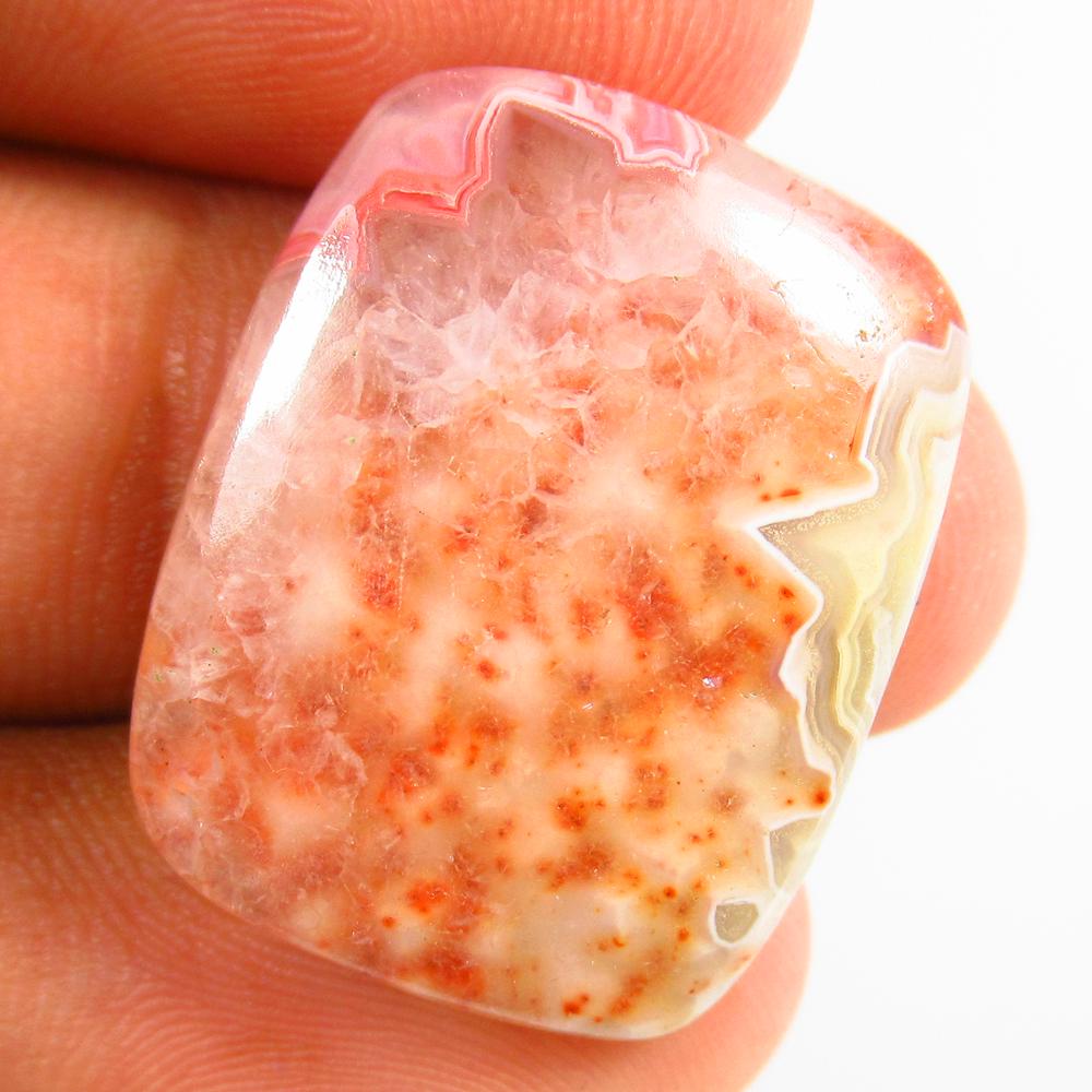 24.04 Ct Natural Jasper Quartz Loose Stone: weight - 24.04 Ct / Size - 25.00 x 20.50 x 5.80 mm / Shape - Excellent Cushion Cab / Origin - Brazil / Treatment - None