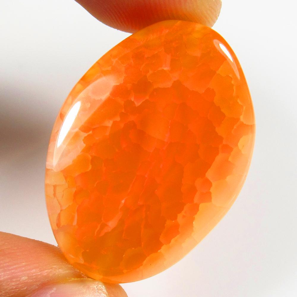 37.05 Ct Natural Orange Jasper Quartz Loose Stone: weight - 37.05 Ct / Size - 31.00 x 23.00 x 7.00 mm / Shape - Excellent Fancy Cab / Origin - Brazil / Treatment - None