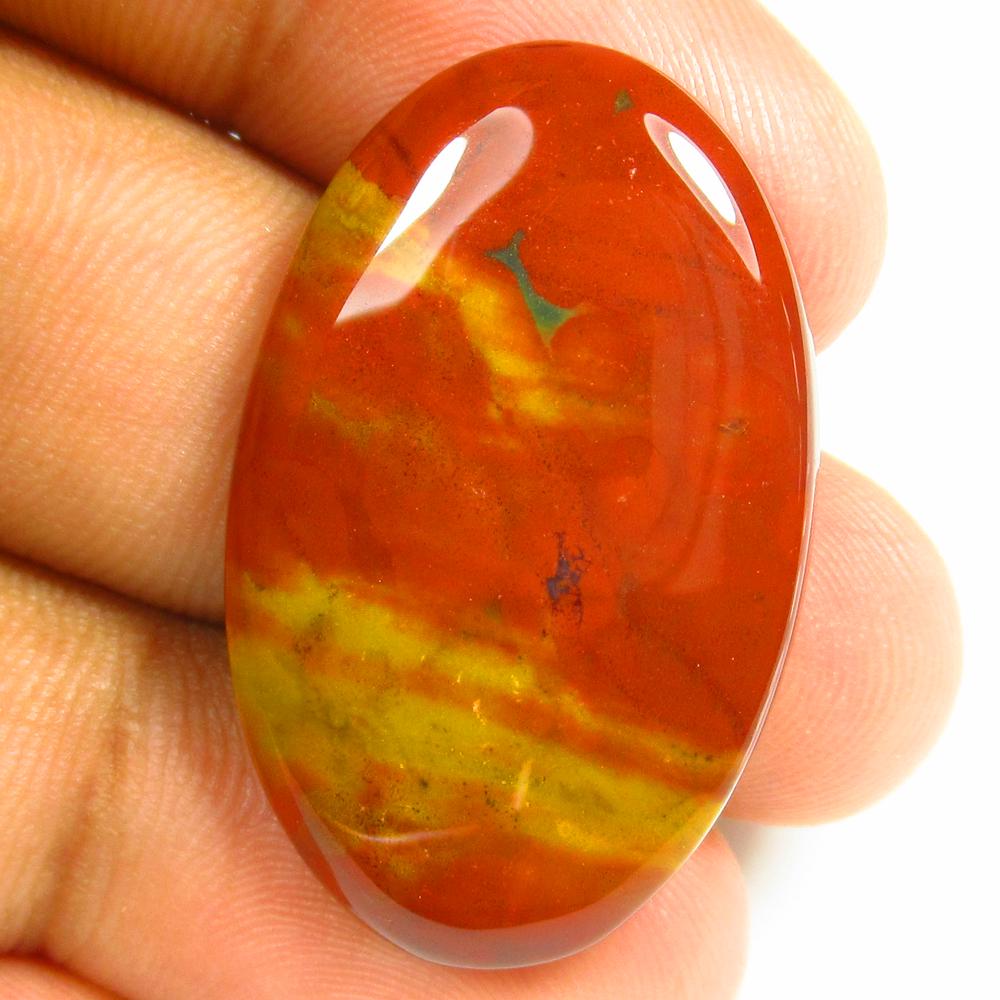 30.11 Ct Natural Brown Jasper Quartz Loose Stone: weight - 30.11 Ct / Size - 33.00 x 22.00 x 5.50 mm / Shape - Excellent Oval Cab / Origin - Brazil / Treatment - None