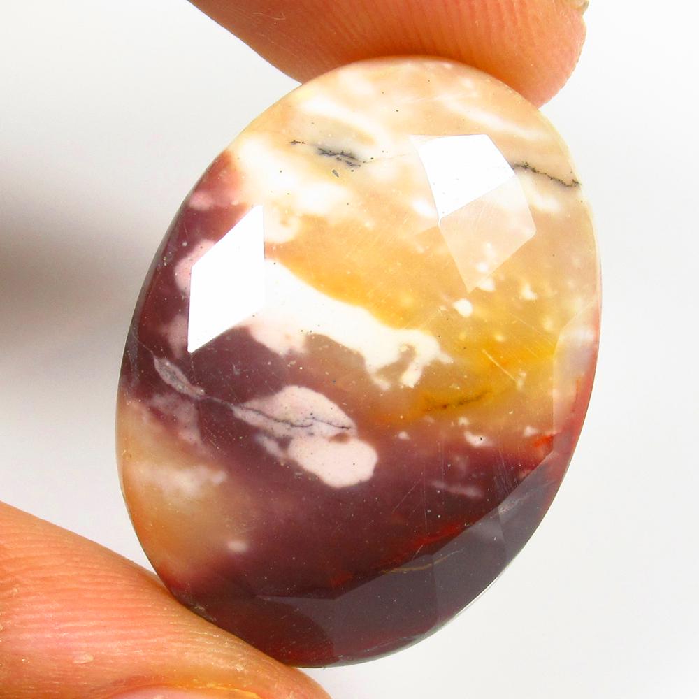 30.24 Ct Natural Jasper Quartz Loose Stone: weight - 30.24 Ct / Size - 30.00 x 20.00 x 7.30 mm / Shape - Excellent Oval Cab / Origin - Brazil / Treatment - None