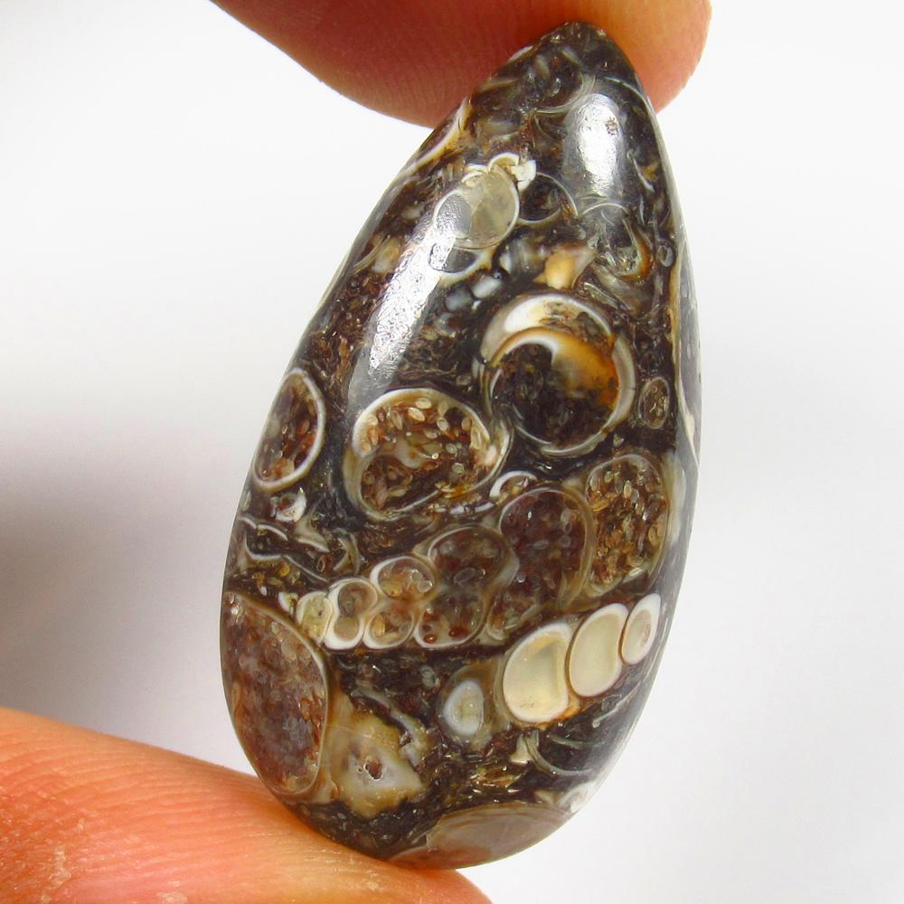 23.63 Ct Natural Jasper Quartz Loose Stone: weight - 23.63 Ct / Size - 33.00 x 17.00 x 17.00 mm / Shape - Excellent Pear Cab / Origin - Brazil / Treatment - None