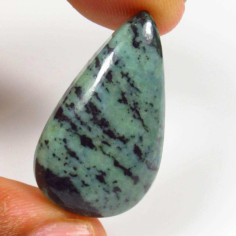 24.60 Ct Natural Black Dendrite Opal Loose Stone (1 of 2)