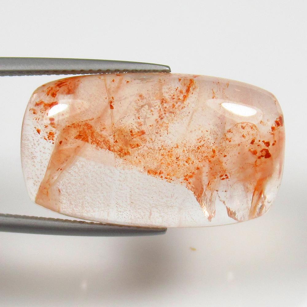 22.34 Ct Natural Jasper Quartz Loose Stone: weight - 22.34 Ct / Size -28.00 x 16.00 x 6.50 mm / Shape - Excellent Cushion Cab / Origin - Brazil / Treatment - None