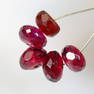 5.18 Ct Natural 5 Drilled Garnet Loose Beads