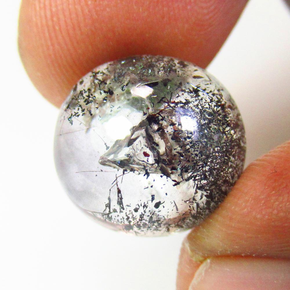 10.00 Ct Natural Jasper Quartz Loose Stone: Weight - 10.00 Ct / Size - 13.50 x 13.50 x 7.80 mm / Shape - ROund Cab / Clarity - Opaque / Origin - Brazil / Treatment - None