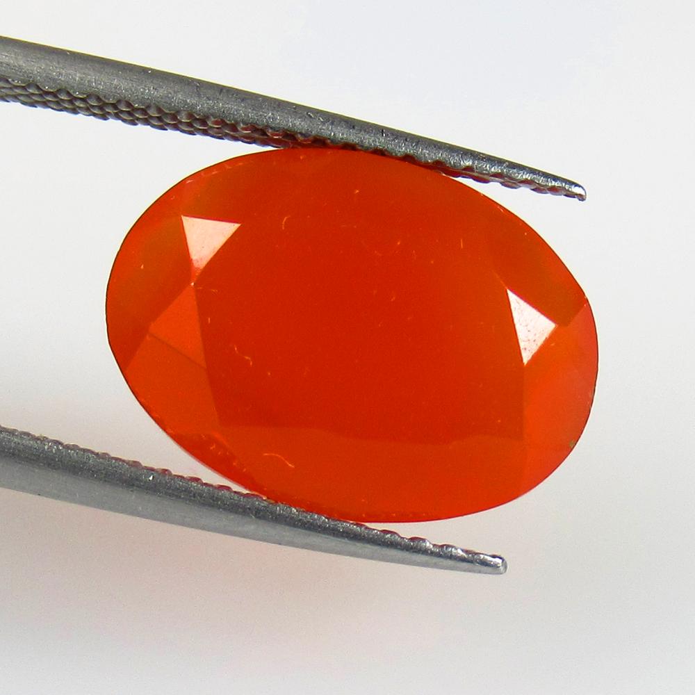 5.40 Ct Natural Carnelian Loose Stone: Weight - 5.40 Ct / Size - 13.80 x 10.20 x 6.20 mm / Shape - Excellent Oval Cab / Clarity - Semi - Transparent / Origin - Brazil