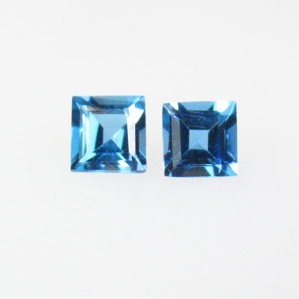 0.96 Ct Natural Blue Topaz Pair Loose Stones (1 of 2)