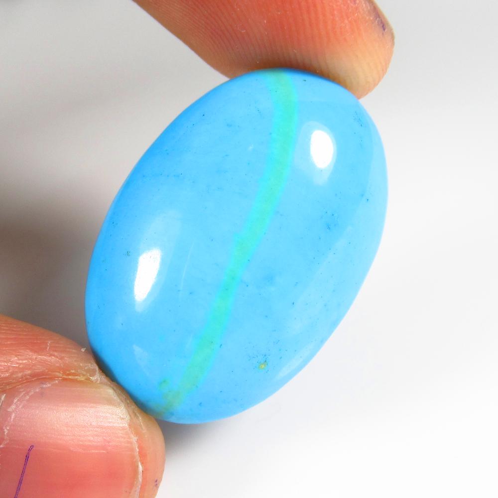 30.33 Ct Natural Blue Turquoise Loose Stone (1 of 2)