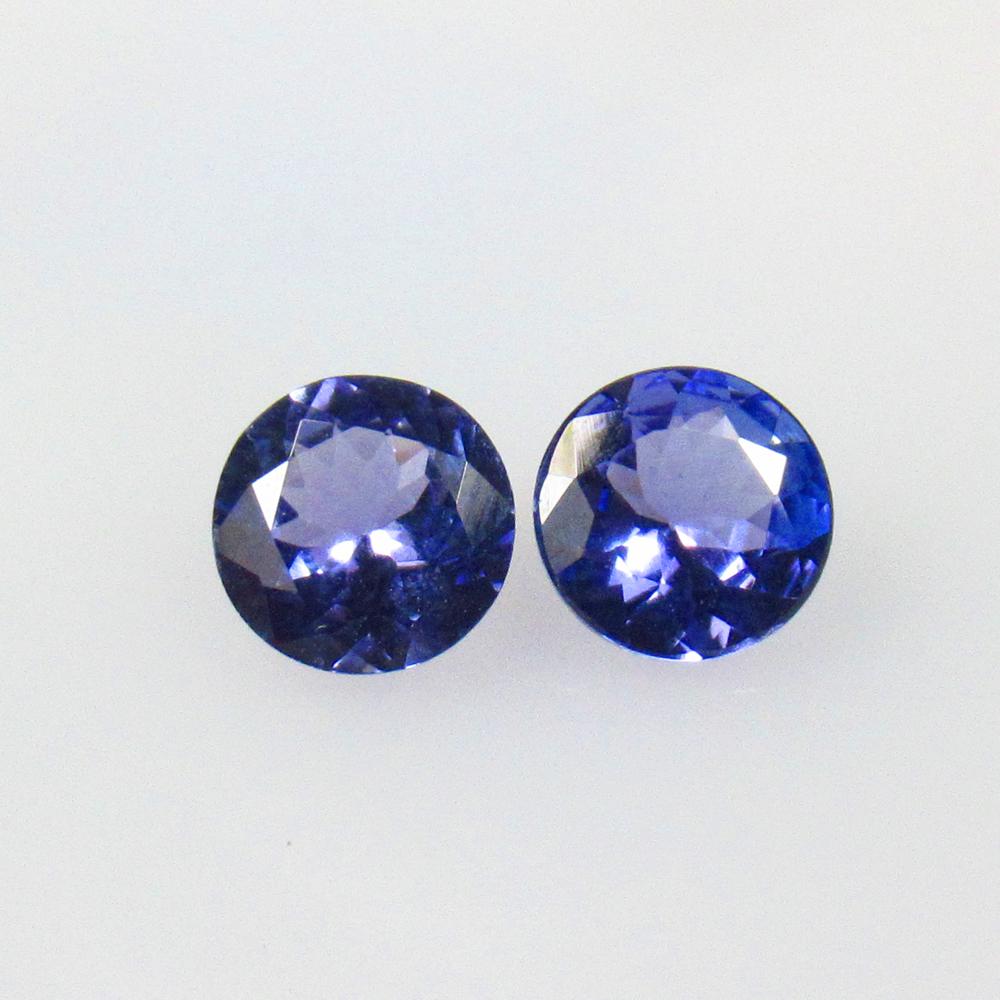 1.87 Ct Natural Tanzanite Pair Loose Stones (1 of 3)