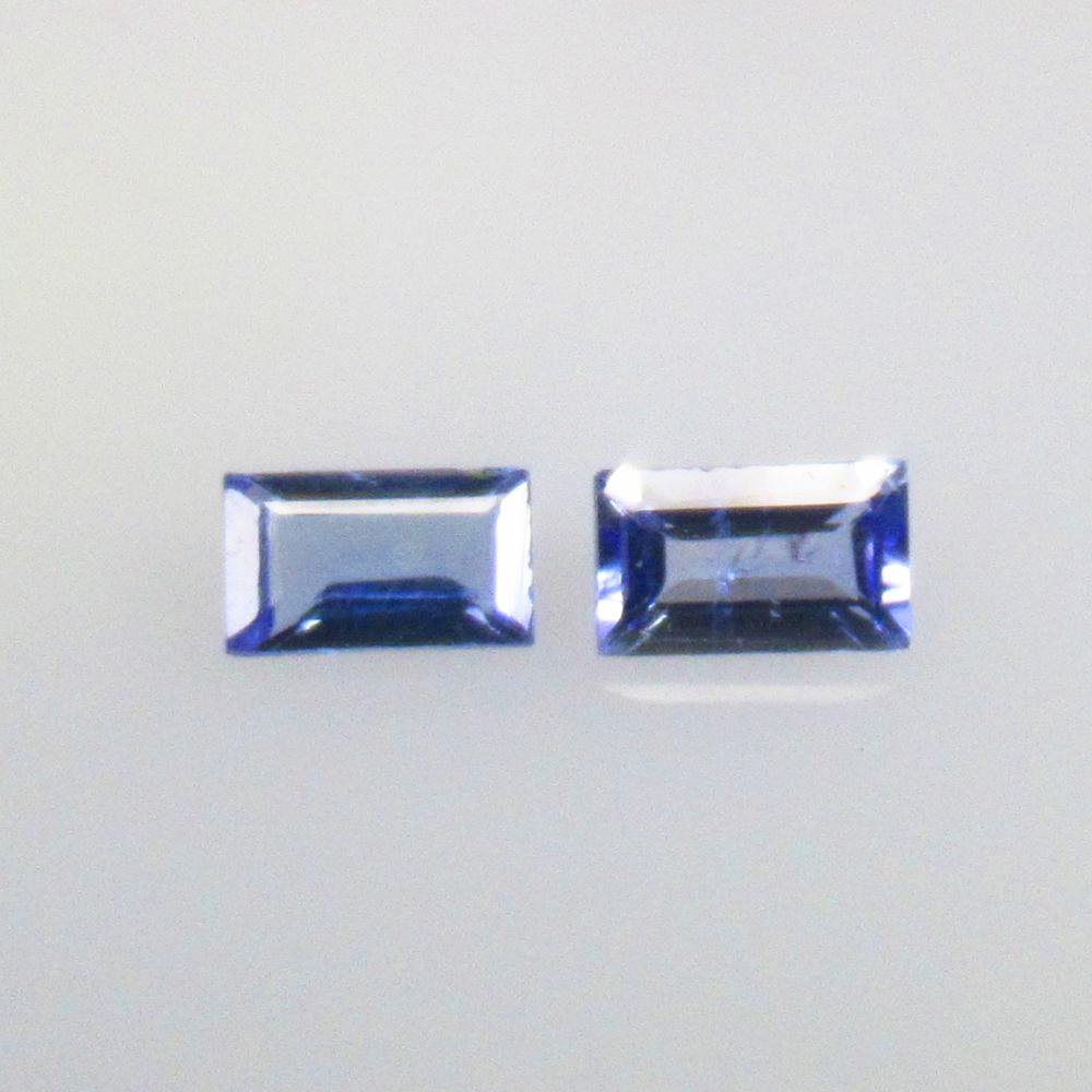 0.60 Ct Natural Tanzanite Pair Loose Stones (1 of 2)