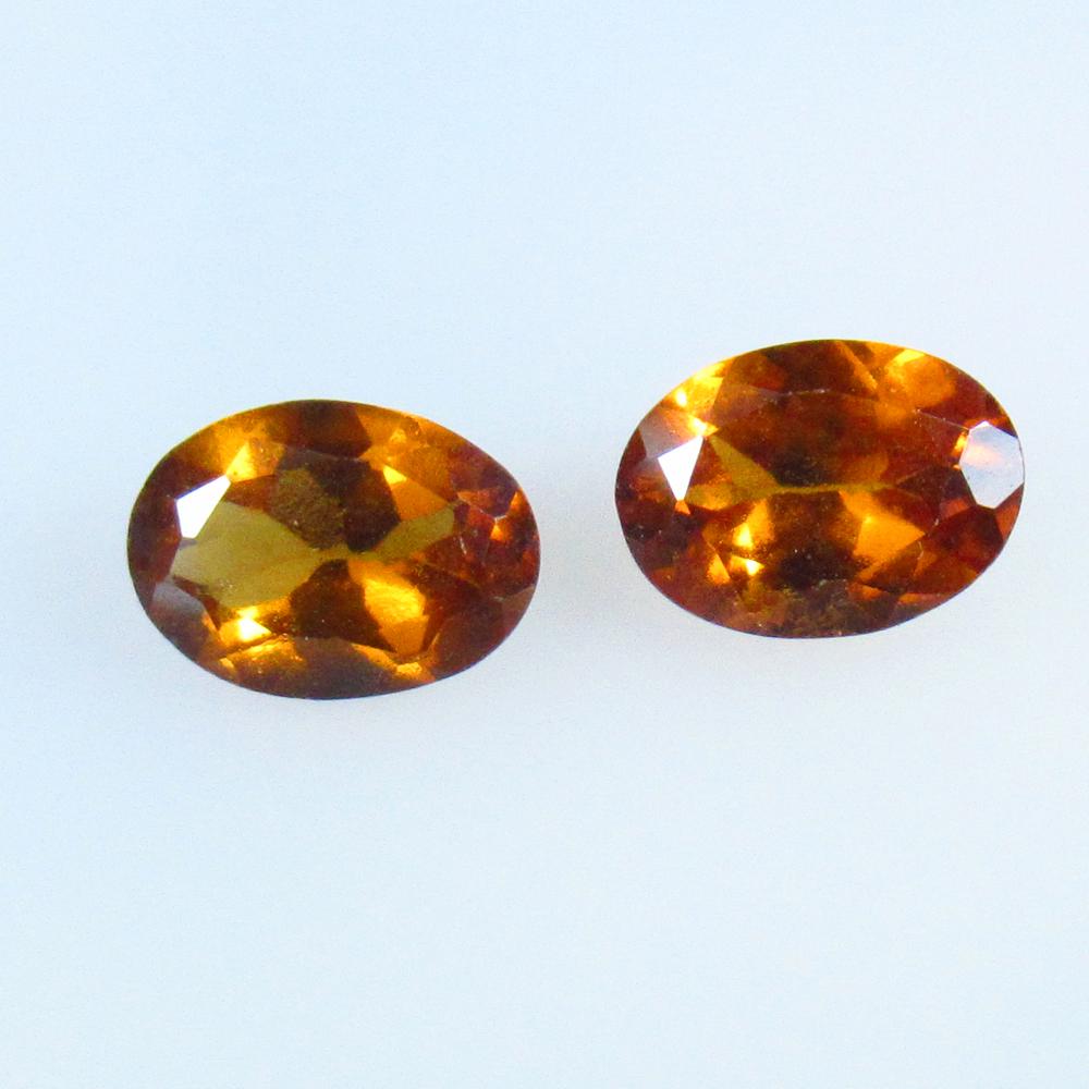 1.92 Ct Natural Hessonite Garnet Pair Loose Stones (1 of 2)