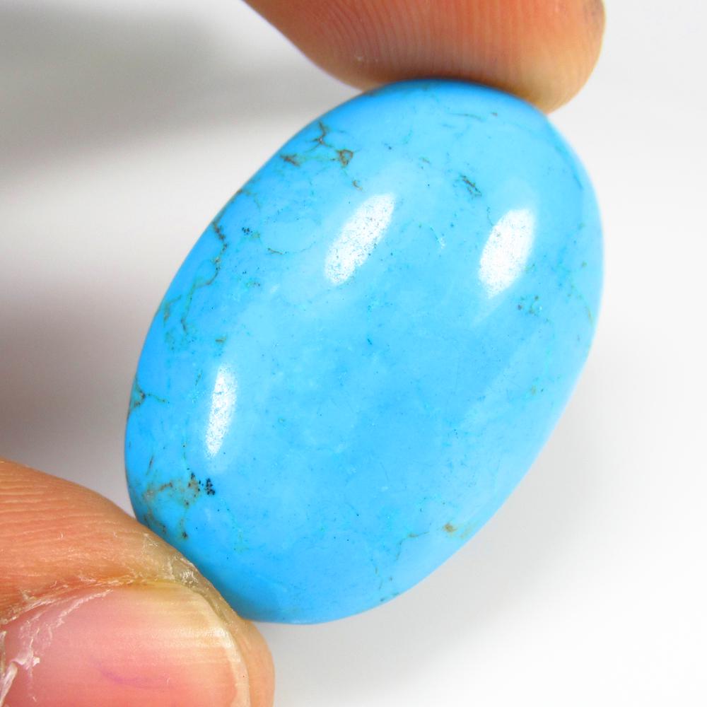 27.75 Ct Natural Blue Turquoise Loose Stone (1 of 2)