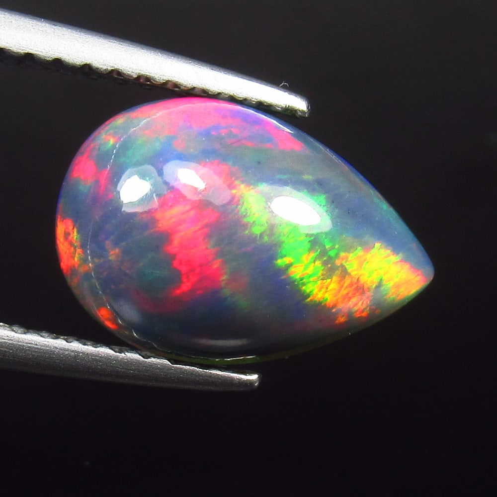 1.82 Ct Natural Black Fire Opal Loose Stone (1 of 2)