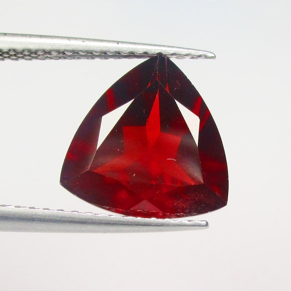 3.60 Ct Natural Rhodolite Garnet Lot Loose Stones: Weight - 3.60 Ct / Size - 10.30 x 10.20 x 5.40 mm / Shape - Trillion Cut / Clarity - VVS / Origin - Nigeria / Treatment - None