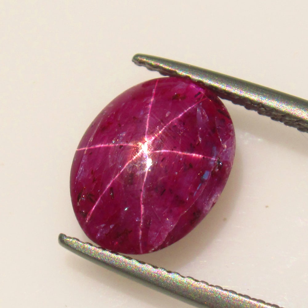 5.98 Ct Natural Six Line Star Ruby Loose Stone (1 of 3)