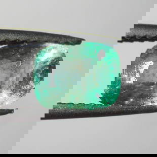 1.14 Ct Natural Emerald Loose Stone: Weight - 1.14 Ct / Size - 7.00 x 5.60 x 4.20 mm / Shape - Cushion Cut / Color - Green / Clarity - SI / Origin - Zambia / Treatment - Colorless Oil / Stock Id : N11854