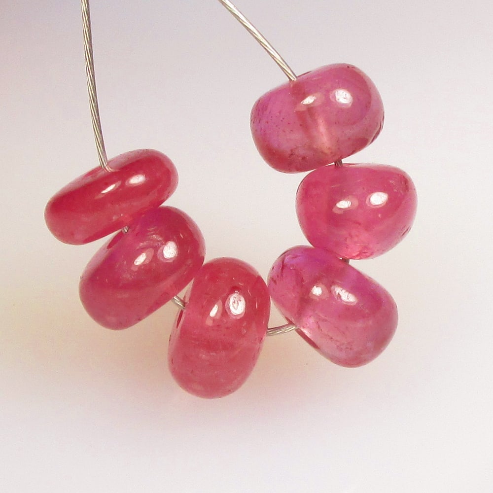 6.26 Ct Natural Red Ruby Loose Beads (1 of 2)