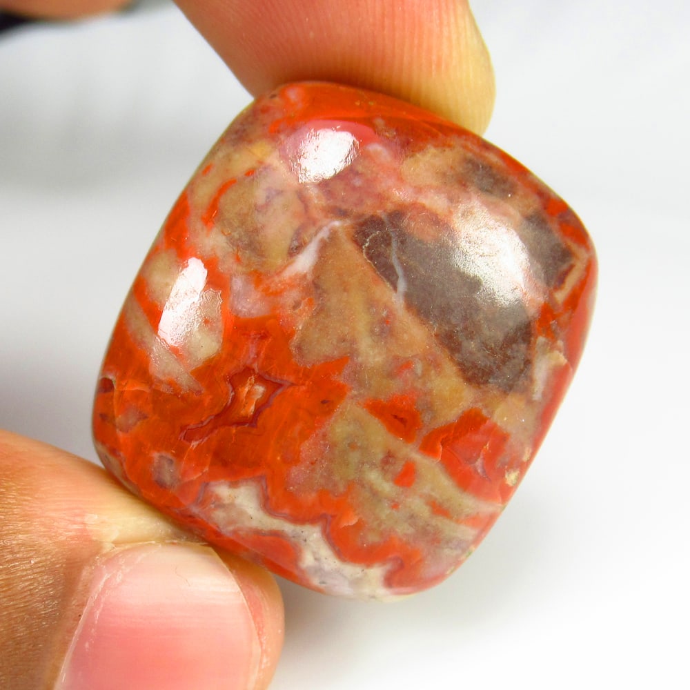 57.92 Ct Natural Ironman Jasper Loose Stone: weight - 57.92 Ct / Size - 28.00 x 26.00 x 8.60 mm / Shape - Excellent Cushion Cab / Origin - Brazil / Treatment - None