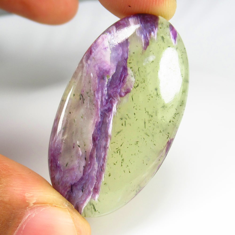 39.16 Ct Natural Tiffany Jasper Loose Stone: weight - 39.16 Ct / Size - 40.00 x 23.00 x 5.30 mm / Shape - Excellent Oval Cab / Origin - Brazil / Treatment - None