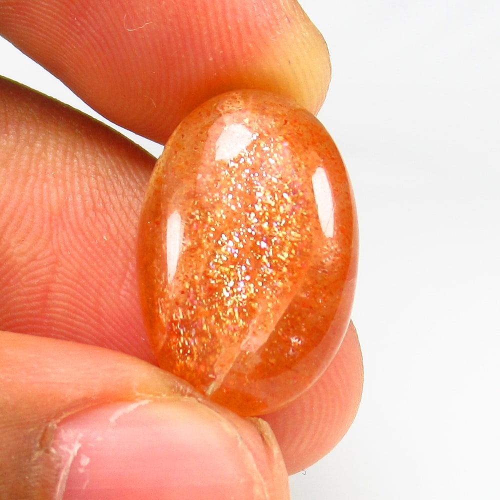 11.01 Ct Natural Sunstone Loose Stone: weight - 11.01 Ct / Size - 19.00 x 13.00 x 5.60 mm / Shape - Excellent Oval Cab / Origin - Brazil / Treatment - None