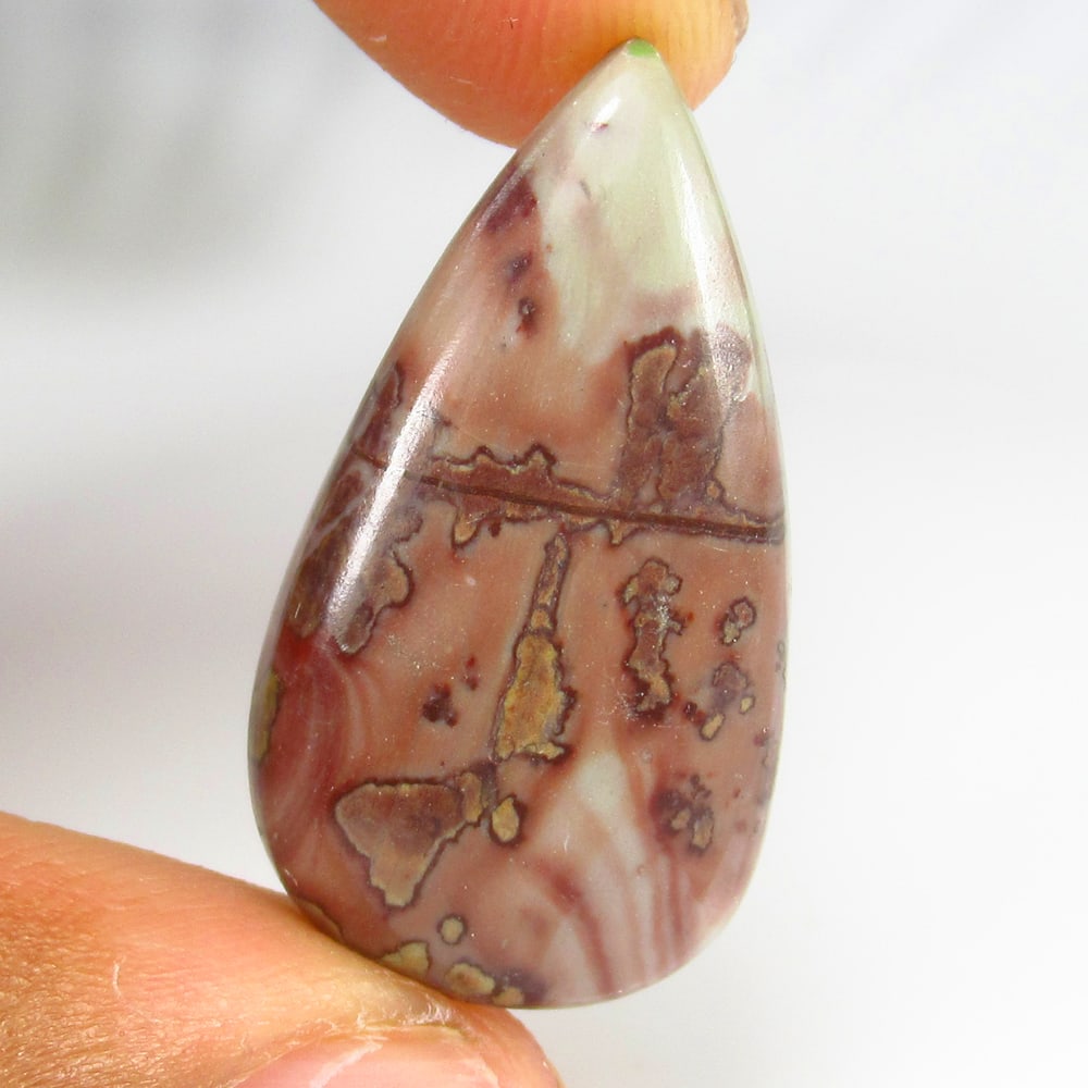 16.37 Ct Natural Brown Jasper Loose Stone: weight - 16.37 Ct / Size - 29.00 x 15.70 x 5.20 mm / Shape - Excellent Pear Cab / Origin - Brazil / Treatment - None