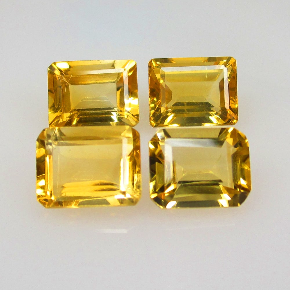 8.72 Ct Natural Citrine Set Loose Stones Certified Natural Gemstones (1 of 2)