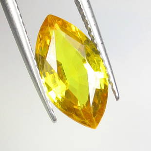 2.77 Ctw Natural Yellow Sapphire Marquise Cut Certified Natural Gemstones: Weight - 2.77 Ct / Size - 12.80 x 6.80 x 4.00 mm / Clarity - VVS / Top Class Luster / Excellent Octagon Cut / Origin - Sri Lanka / Hardness - 9.0 / Treatment - Standard Heated